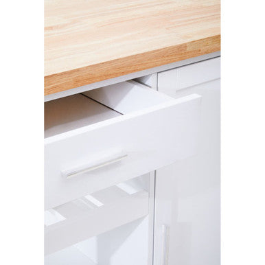 Frankfurt White Kitchen Trolley - image 9