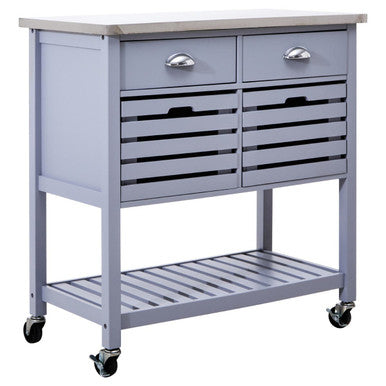 Frankfurt Grey Kitchen Trolley - image 3