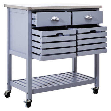 Frankfurt Grey Kitchen Trolley - image 4