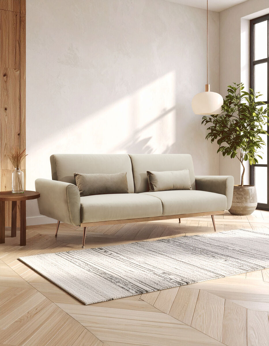 Hatton Mink Velvet Sofa Bed