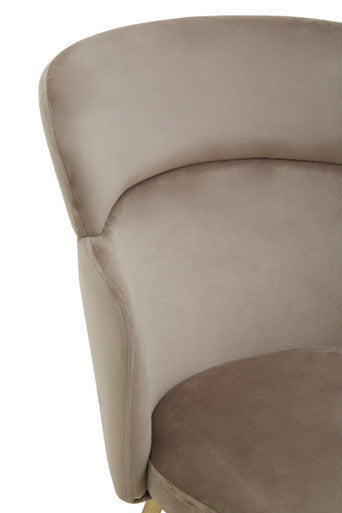 Veneto Mink Velvet Chair