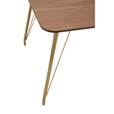 Veneto Dining Table With Natural Wood Effect Top