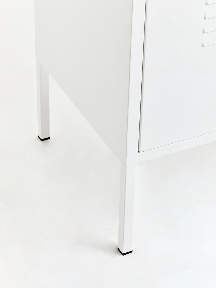 Academy Two Door White Locker Cabinet