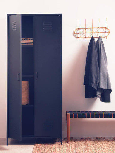 Academy Black Two Door Locker Style Wardrobe - image 3