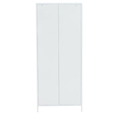 Academy White Two Door Locker Style Wardrobe