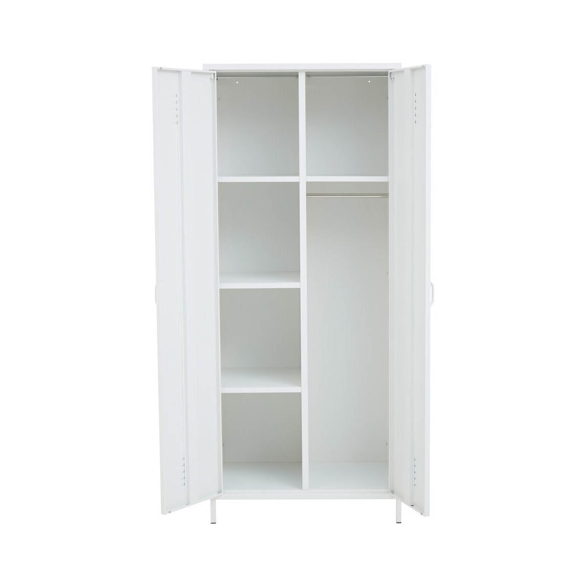 Academy White Two Door Locker Style Wardrobe
