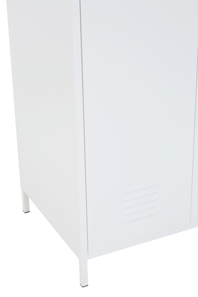 Academy White Two Door Locker Style Wardrobe