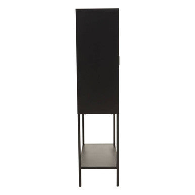 Acier Two Door Black Metal Cabinet