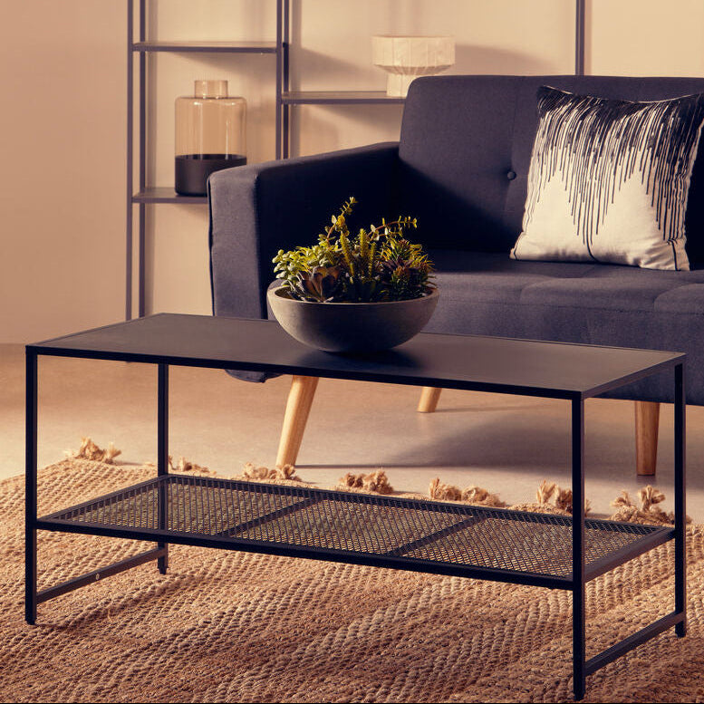 Acero Black Metal Coffee Table - Image 1