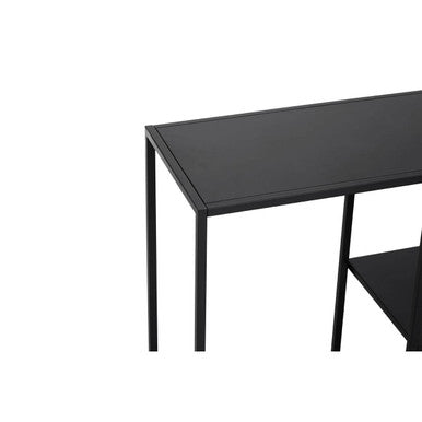 Acero Black Metal Console Table