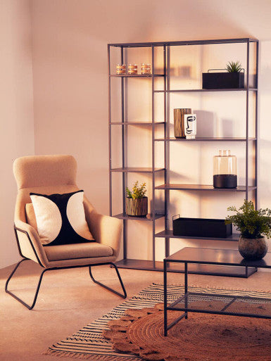 Acero Grey Metal Multi Shelf Unit