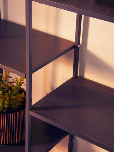 Acero Grey Metal Multi Shelf Unit