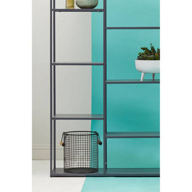 Acero Grey Metal Multi Shelf Unit