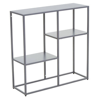 Acero Grey Metal Three Tier Shelf Unit