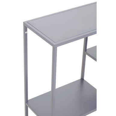 Acero Grey Metal Three Tier Shelf Unit
