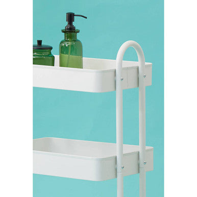 Acero Three Tier White Metal Trolley