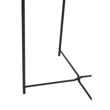 Acero Black Metal Round Side Table