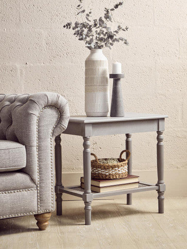 Heritage Slate Grey Side Table