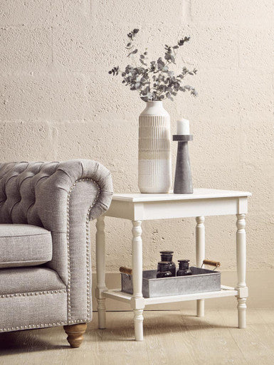 Heritage White Side Table