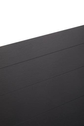 Heritage Three Shelf Black Bookcase