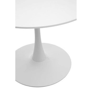 Laila Large White Round Dining Table