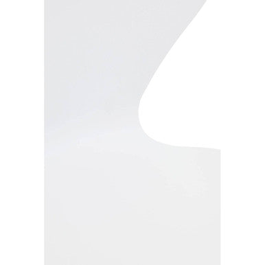 Laila White Seat Dining Chair With Gold Chrome Legs