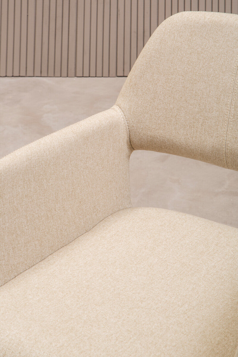 Stockholm Natural Fabric Dining Chair - Image 7