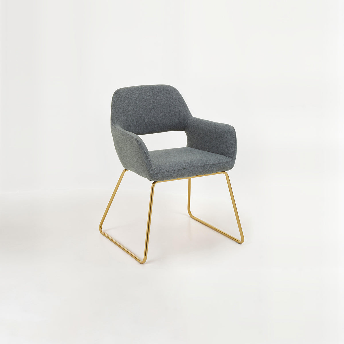 Stockholm Grey and Gold Dining Chair