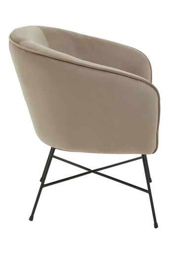 Stockholm Mink Velvet Chair