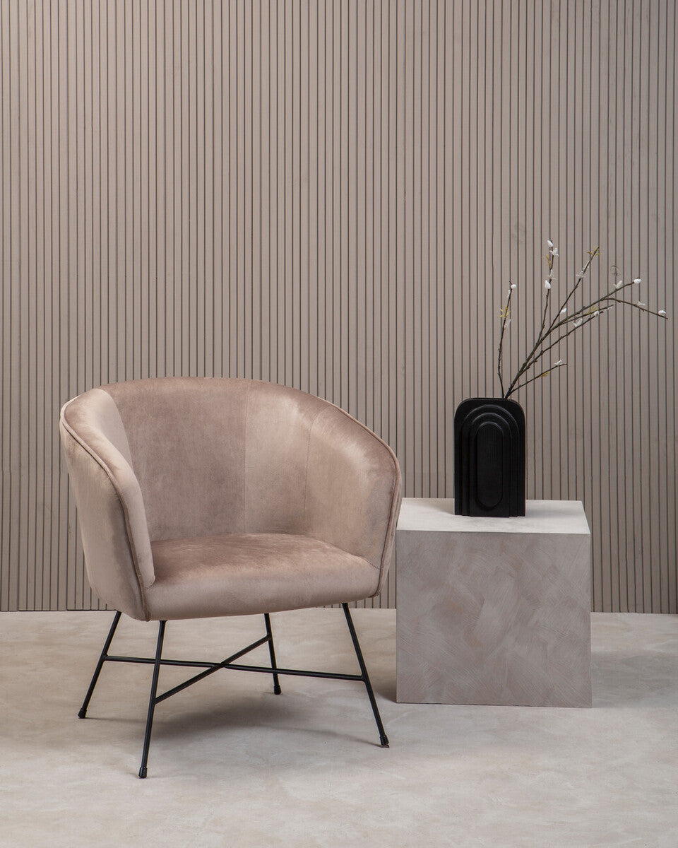 Stockholm Mink Velvet Chair