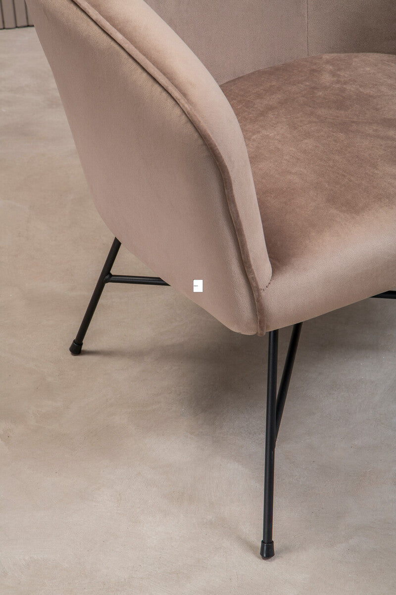 Stockholm Mink Velvet Chair