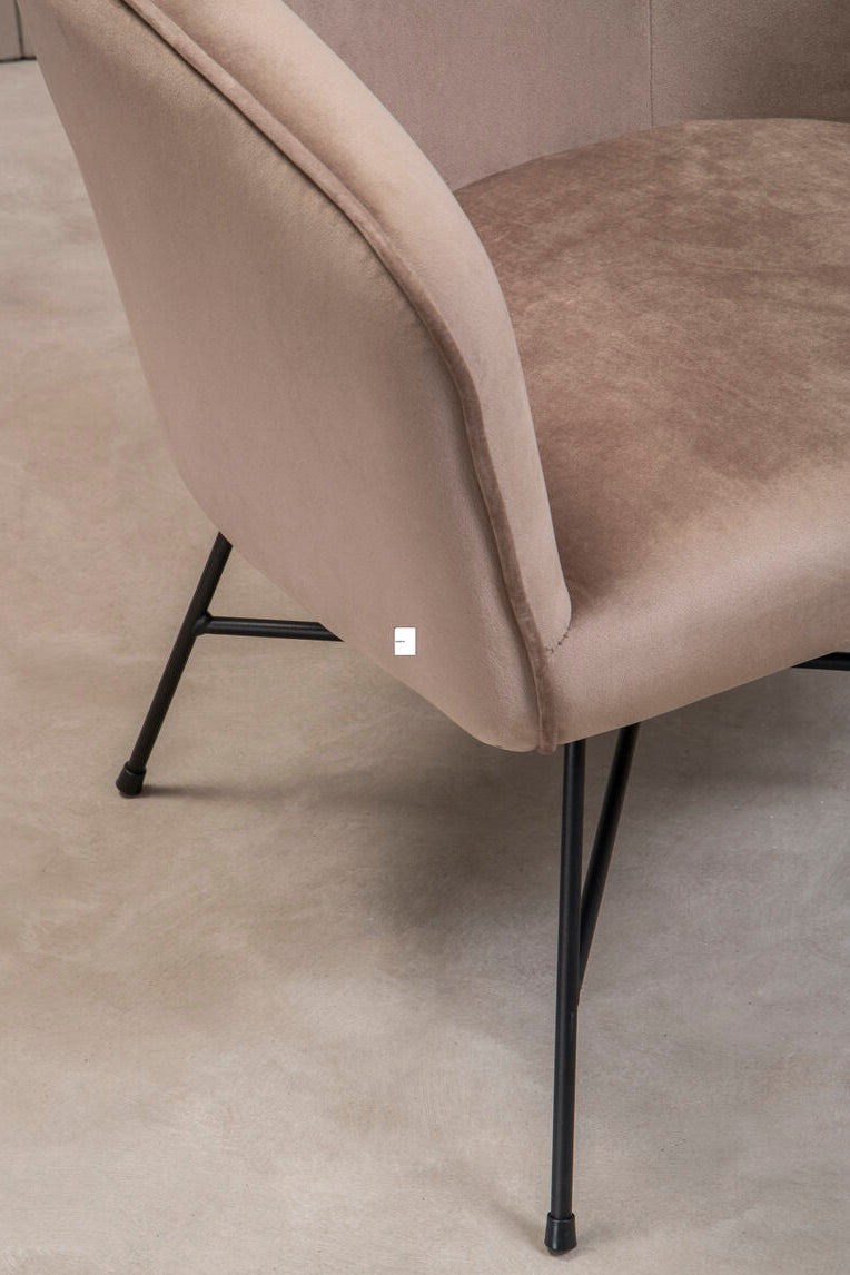 Stockholm Mink Velvet Chair