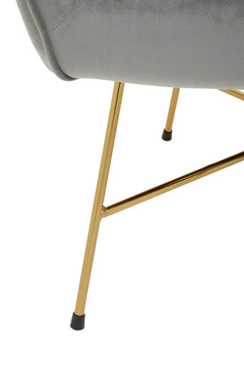 Stockholm Grey Chair With Metal Frame