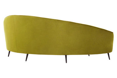 Hasina Three Seat Olive Velvet Sofa