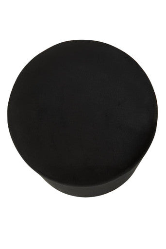Haley Black Velvet Pouffe