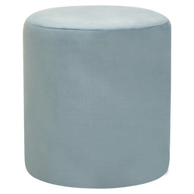 Haley Blue Velvet Pouffe - image 2
