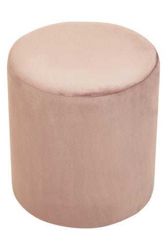 Haley Dusky Pink Round Stool