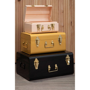 Parley Set Of Three Assorted Storage Trunks