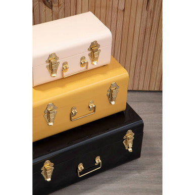 Parley Set Of Three Assorted Storage Trunks