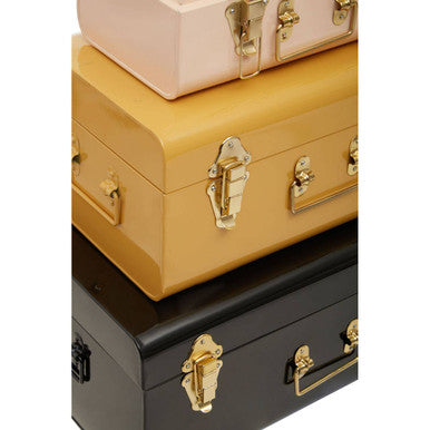 Parley Set Of Three Assorted Storage Trunks