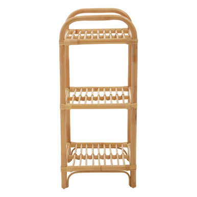 Mataram 3 Tier Natural Rattan Shelf Unit