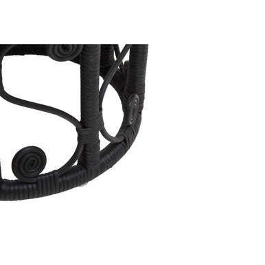 Mataram Set Of Two Black Natural Rattan Tables