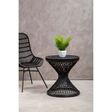 Mataram Black Finish Twisted Table
