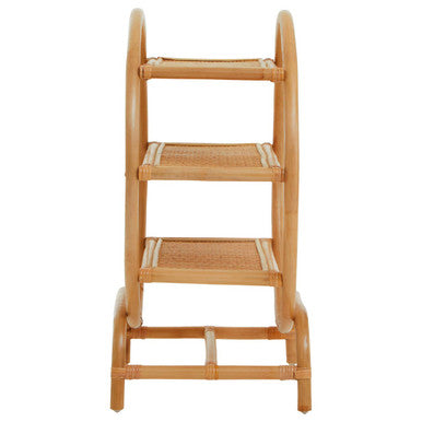 Mataram Three Tier Natural Rattan Shelf Unit 1
