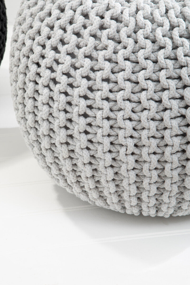 Kids Grey knit Pouffe