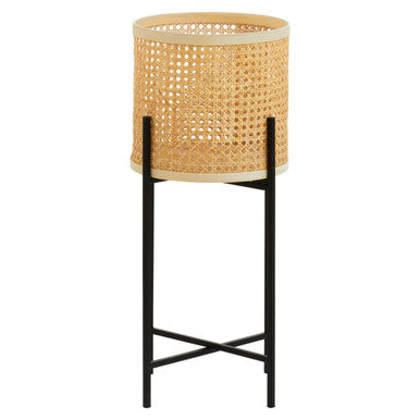 Depok Large Rattan Planter with Metal Stand