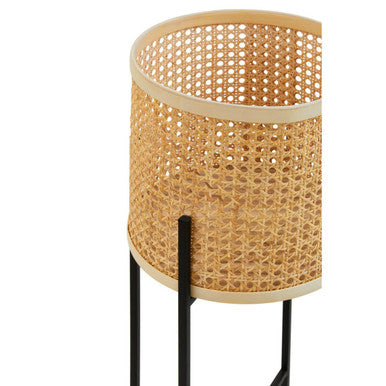 Depok Large Rattan Planter with Metal Stand