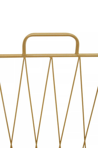 Avento Gold Finish Magazine Rack