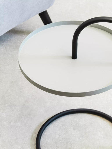 Trosa Grey And Black Hanging Top Side Table