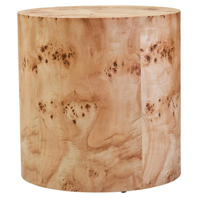 Mota Burl Wood Design Round Side Table - Image 2